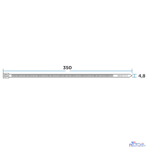 Proconnect (57-0351) Хомут nylon 350 х 5,0 мм 100 шт черный