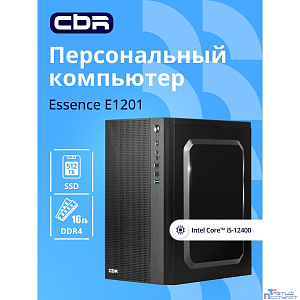 Компьютер CBR Essence E1201  Intel Core i5-12400 / Cbr MB-ARH610-RTL / 16GB / SSD 512GB