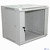 Rexant (04-2200) Шкаф настенный 19" 6U 600х450х370мм (ШхГхВ) - передняя дверь стекло, боковые стенки съемные (разобранный), RAL 7035 PRO