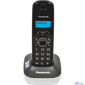 Panasonic KX-TG1611RUW (белый) {АОН, Caller ID,12 мелодий звонка,подсветка дисплея,поиск трубки}