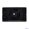 Procase L3-203-SATA3-BK {Hot-swap корзина 3 SATA3/SAS 6Gb, черный, с замком, hotswap aluminium mobie rack module (2x5,25) 1xFAN 80x15mm}