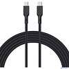 Aukey Кабель Nylon Braided 100w Kevlar 1m black (AC-CB-KCC101)