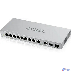 Zyxel XGS1210-12-ZZ0102F Multi-Gigabit Smart L2 Switch, 8xGE, 2x1/2.5GE, 2xSFP+, Desktop, Silent