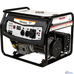 Kranz KR-16-1137 Генератор бензиновый KR8000, 8кВт, 230В, 25л, ручной старт