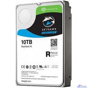 10TB Seagate SkyHawkAl (ST10000VE001) {SATA 6 Гбит/с, 7200 rpm, 256 mb buffer, для видеонаблюдения}