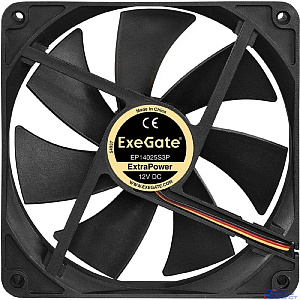 Exegate EX241638RUS Вентилятор ExeGate Mirage-S 140x140x25 подшипник скольжения, 1200 RPM, 25dB, 3pin