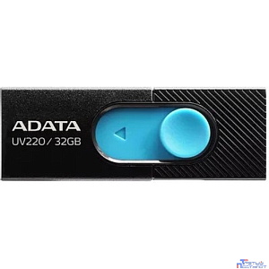 A-DATA Flash Drive 32GB  UV220 USB2.0, черный и синий [AUV220-32G-RBKBLl]