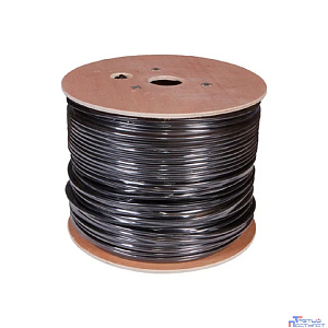 PROconnect (01-0154) Кабель витая пара F/UTP, CAT 5e, PE, 4PR, 24AWG, OUTDOOR, SOLID, черный, 305м