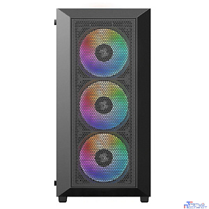 XASTRA Корпус A406 4ARGB Black ATX/Mesh/ tempered glass / 4x120mm ARGB PWM fans/ A406-4FC12A