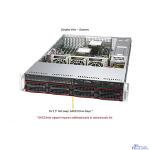 Supermicro SYS-620P-TR Платформа C621A 1G 2P 2x1200W
