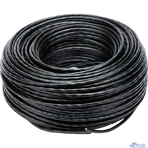 Cablexpert FPC-5051E-4-CU-OUTR/100 Кабель Cablexpert (RU) FTP outdoor 4x2x0.51 на тросу, медный, кат.5e, однож., 100м, box, черный