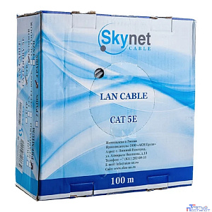 SkyNet Кабель FTP indoor 4x2x0,51, медный, FLUKE TEST, кат.5e, однож., 305 м, box, серый [CSP-FTP-4-CU](АК5019111/1693109)