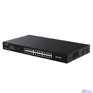 TENDA TEG2226F Коммутатор облачный управляемый, 24x1 Гбит/с, SFP 2x1 Гбит/с, установка в стойку, металлический корпус