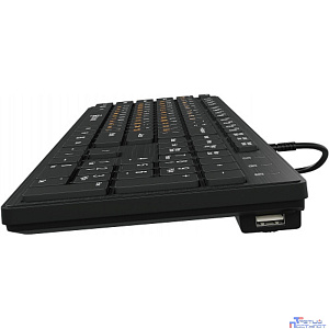 Клавиатура Oklick 520M2U черный/черный USB slim Multimedia [1061587]