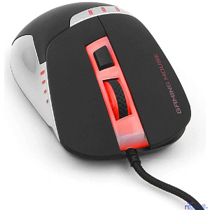 Gembird MG-520 USB {Мышь игровая, 5кнопок+колесо-кнопка, 3200DPI, 1000 Гц, подсветка, программное обеспечение для создания макросов}