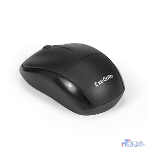 Exegate EX294837RUS Беспроводная мышь ExeGate Professional Standard SR-9065 (радиоканал 2,4 ГГц, USB, оптическая, 1000dpi, 3 кнопки и колесо прокрутки, черная, Color Box)