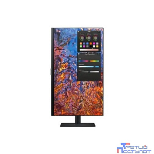 LCD Samsung 27" S27B800PXI черный {IPS 3840x2160 60Hz 1ms 400cd(350cd) 16:9 178/178 1000:1 10bit(8bit+FRC) RJ45 3xUSB3.0 USB-C HDMI2.0 DisplayPort1.4 HAS Pivot}