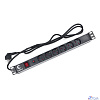 CABEUS PDU-6P-F-2EU БЛОК ЕВРОРОЗЕТОК ДЛЯ 19" ШКАФОВ, ГОРИЗОНТАЛЬНЫЙ, 6 РОЗЕТОК, ФИЛЬТР, 16 A, ВЫКЛЮЧАТЕЛЬ, ШНУР 2М, АЛЮМИНИЕВЫЙ КОРПУС, НЕМЕЦКИЙ СТАНДАРТ