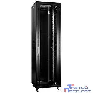 Cabeus SH-05C-42U60/100-BK Шкаф монтажный телекоммуникационный 19" напольный для серверного оборудования 42U Cabeus SH-05C-42U60/100-BK