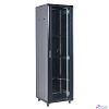 Rexant (04-1866-212) Напольный шкаф 19" 18U 600х600х987 (ШхГхВ), дверь стекло, металлическая задняя дверь, боковые съемные стенки, RAL 9005