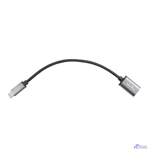 Telecom  TC409M  Кабель-адаптер  Type-Cm --> USB 3.0 Af , OTG, 1,5A , 5,0Gbps , Alum grey 0,2m Telecom (TC409M) [6926123467206]