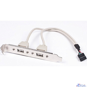 Gembird планка в сист. блок на 2 USB 2.0, Gembird  (CCUSBRECEPTACLE)