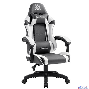 Игровое кресло Fortune Серый/белый,класс 4,PU DEFENDER
