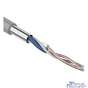 Rexant (01-0120) Кабель витая пара F/UTP, CAT 5e, PVC, 1PR, 24AWG, INDOOR, SOLID, серый, 305м