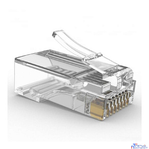 Cablexpert Вилка RJ-45 (8P8C) универсальная. кат.5e. со сквозным отверстием  (100 шт.) (LC-PTU-01/100)