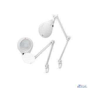 Rexant 31-0503 Лупа на струбцине  , круглая, 5D, с подсветкой 108 LED, белая