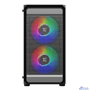 XASTRA Корпус A303M 3FRGB Black mATX/Mesh/ tempered glass / 2x140mm + 1x120mm FRGB fans/ A303M-2FC14F-1FC12F