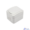 Rexant KR-78-0604 Розетка одноместная KRANZ Mini OG открытой установки с заземлением, IP54 белая