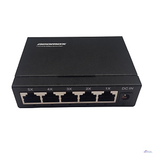 NEOMAX неуправляемый коммутатор NMS-105P-1000-S, 5 портов 1000 Mbps, металл