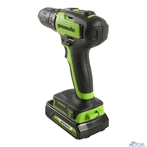 Greenworks GD24DD35K2 Дрель-шуруповерт аккумуляторная, 24V, c 1хАКБ 2 Ач и ЗУ в кейсе [3704007UA]