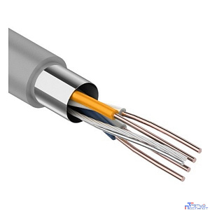 Rexant (01-0122) Кабель витая пара F/UTP, CAT 5e, PVC, 2PR, 24AWG, INDOOR, SOLID, серый, 305м