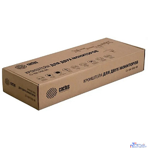 Cactus CS-VM-D08-BK черный Кронштейн для 2-х мониторов 13"-27" макс.8кг настольный поворот и наклон