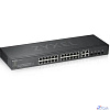 ZYXEL GS1920-24V2-EU0101F Гибридный Smart коммутатор NebulaFlex GS1920-24v2, 24xGE, 4xCombo (SFP/RJ-45), бесшумный, автономное/облачное управление