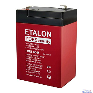 ETALON Аккумулятор FORS 6045 (6 В 4,5 Ач,Нож F1 (Faston))