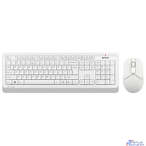 Клавиатура + мышь A4Tech Fstyler FG1012 клав:белый мышь:белый USB беспроводная Multimedia [1599042]