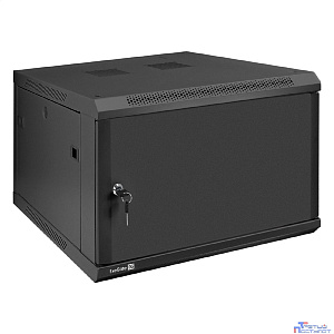 Exegate EX298618RUS Шкаф телекоммуникационный 19" настенный 6U ExeGate EC-WM-6U.600.M.BLACK (19”, 6U, 600x600x370mm (ШхГхВ), передняя дверь металл, съемные боковые панели, пыле- и влагозащита IP23, че