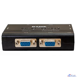 D-Link DKVM-4U/C2A 4-портовый KVM-переключатель с портами VGA и USB