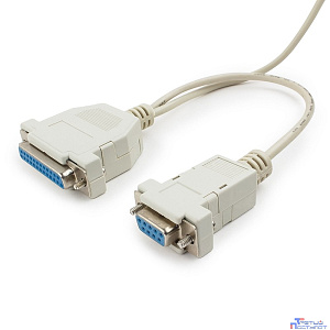 Кабель 0-модемный Cablexpert универсальный 25F+9F/25F+9F, 1.8м, пакет (CC-140-6-N)