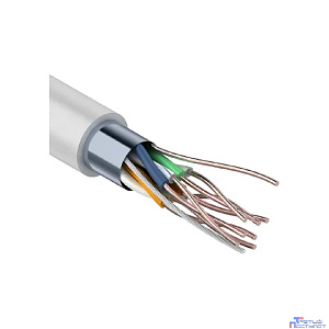 PROconnect (01-0148-3) Кабель витая пара омедненный F/UTP, CCA, CAT 5, PVC, 4PR, 26AWG, INDOOR, SOLID, серый, 305м Light