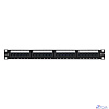Exegate EX281080RUS Патч-панель UTP 19" 24 port кат.6 ExeGate разъём KRONE&110 (dual IDC), 1U, RoHS, цвет черный