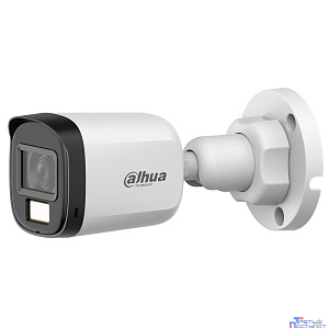 DAHUA DH-HAC-B1A21P-U-IL-0280B Уличная цилиндрическая HDCVI-видеокамера 2Мп; CMOS; объектив 2.8мм; BNC (переключаемый HDCVI/TVI/AHD/CVBS); ИК до 30м, Led 20м; IP67; пластик