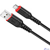 HOCO X59/ USB кабель Micro/ 2m/ 2.4A/ Нейлон/ Black