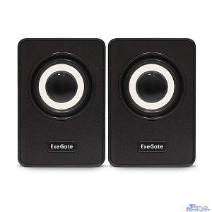 Exegate EX287054RUS Акустическая система 2.0 ExeGate Disco 120 (питание USB, 2х3Вт (6Вт RMS), 100-20000Гц, черный)