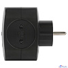 ЭРА Б0049536 Разветвитель электрический SP-4-USB-B на 4 розетки 220V + 2xUSB 2400mA, без заземл 10А (черный)