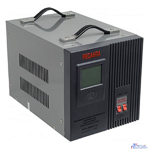 Ресанта АСН-3 000/1-Ц 63/6/5 Стабилизатор {220В±8%, Габариты 340х220х230, Вес 9 кг}