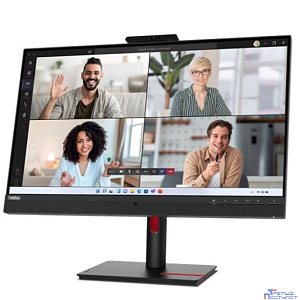 LCD Lenovo 27" T27hv-30 ThinkVision [63D6UAS3CB] {IPS 2560x1440 75Hz 4ms 300cd HDMI DisplayPort DP-out 4xUSB USB-C(90W) RJ-45 2x5W WebCam HAS Pivot}